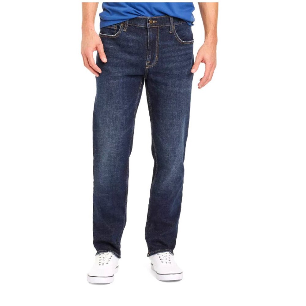 Goodfellow & Co. Men's Slim Straight Jeans, Target, Dark Wash, Size: 33x30